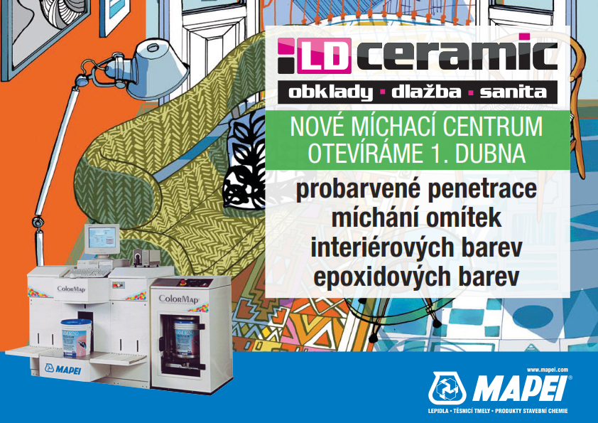 Míchací centrum omítek MAPEI Jindřichův Hradec